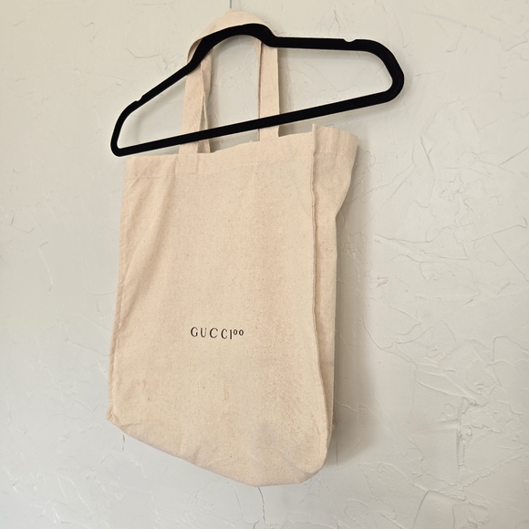 GUCCI Canvas Shopping Tote - Picture 6 of 12